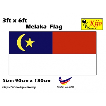6595 90cm X 180cm Melaka Flag